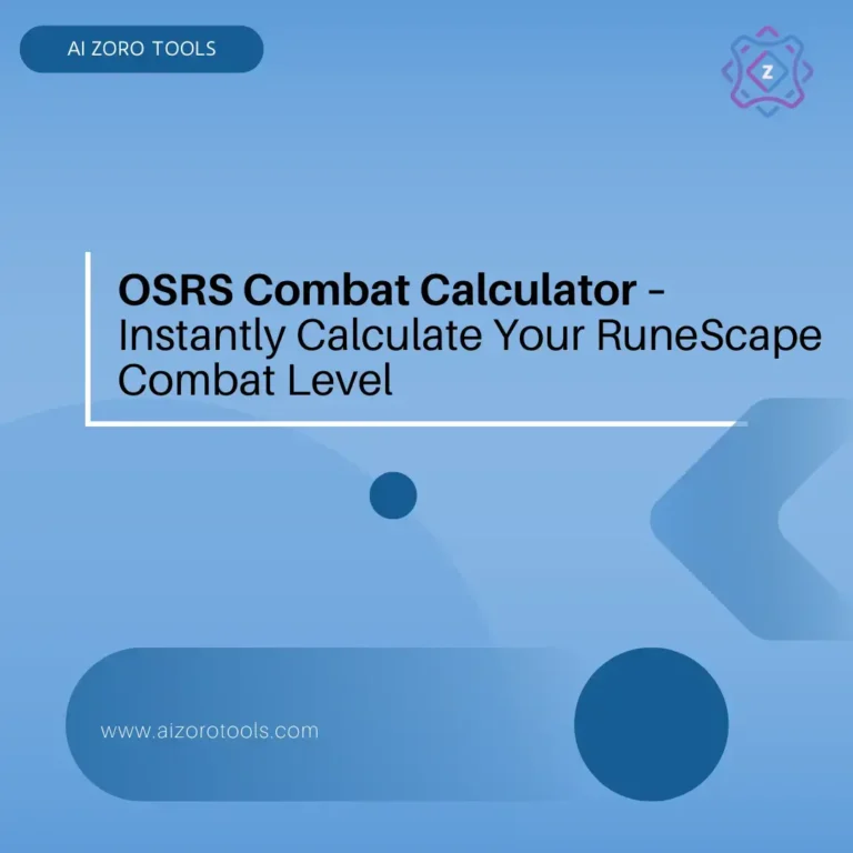 OSRS Combat Calculator
