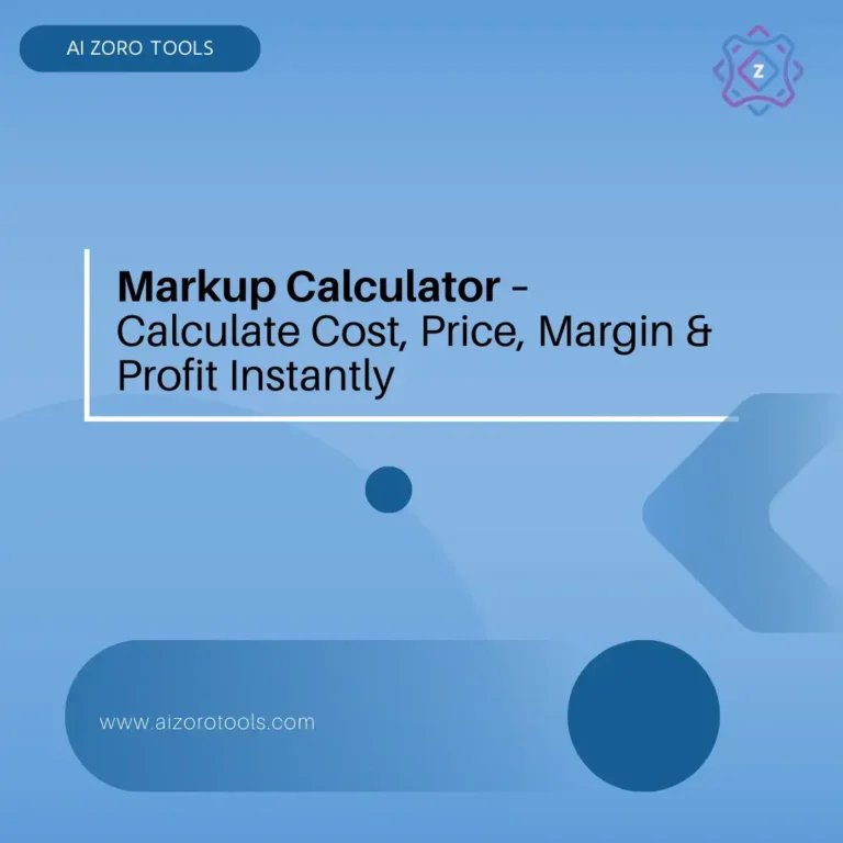 Markup Calculator
