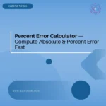 Percent Error Calculator