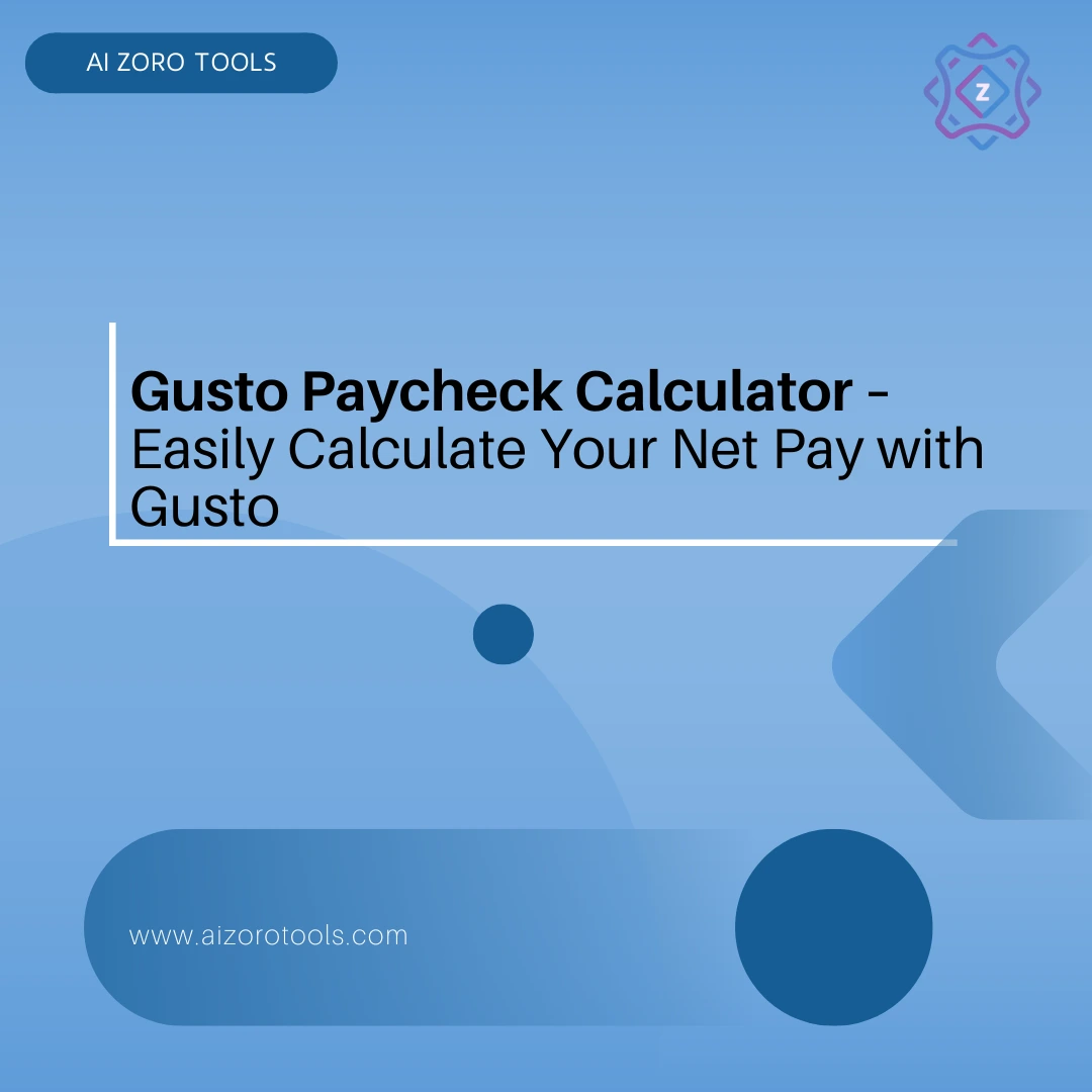 Gusto Paycheck Calculator