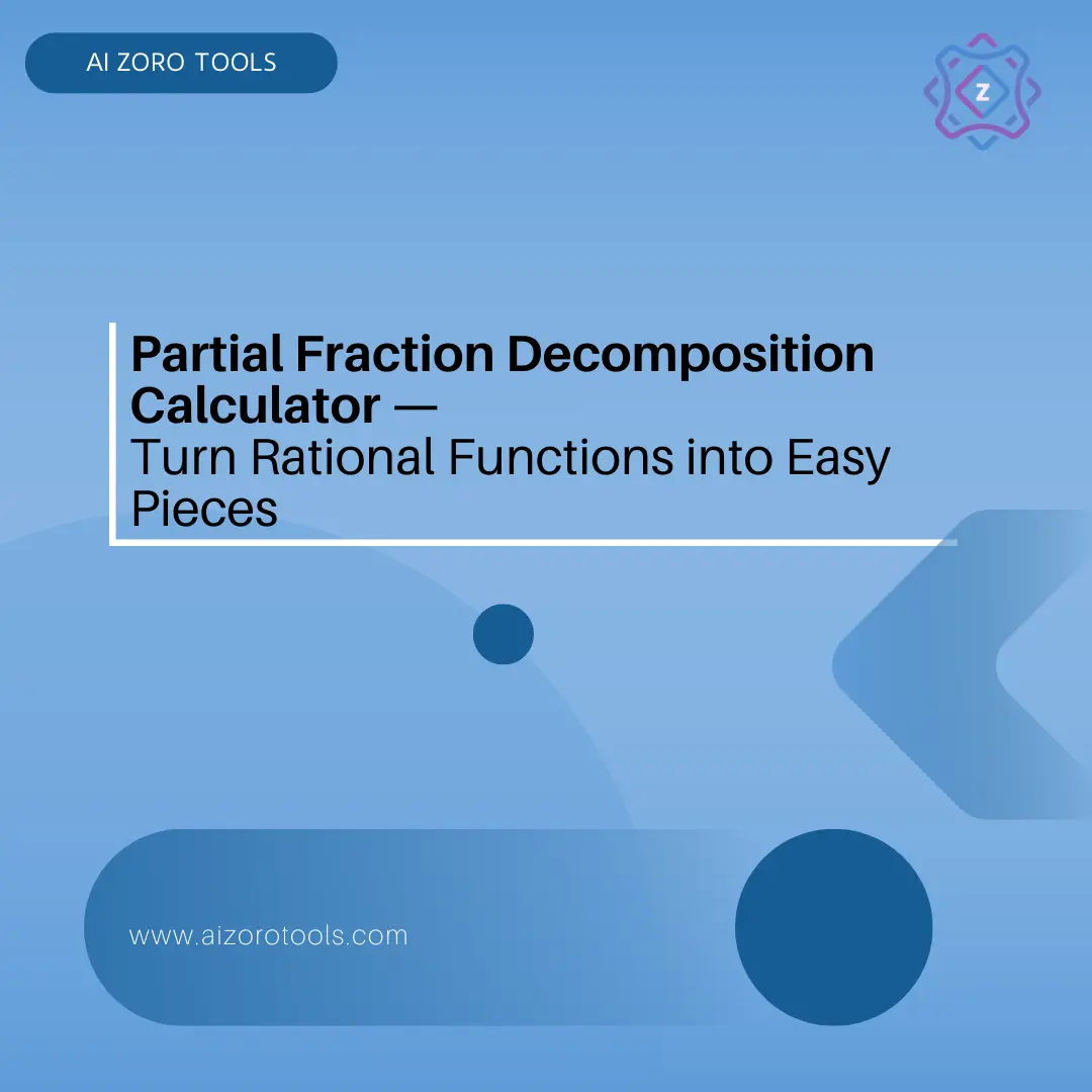 Partial Fraction Decomposition Calculator
