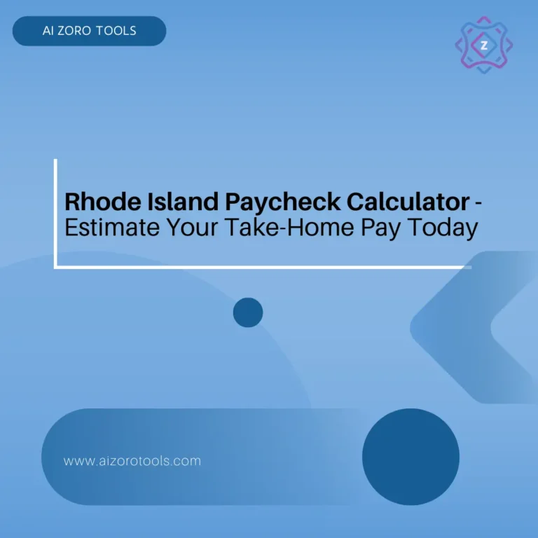 Rhode Island Paycheck Calculator