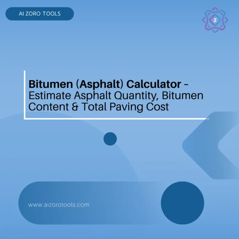 Bitumen (Asphalt) Calculator
