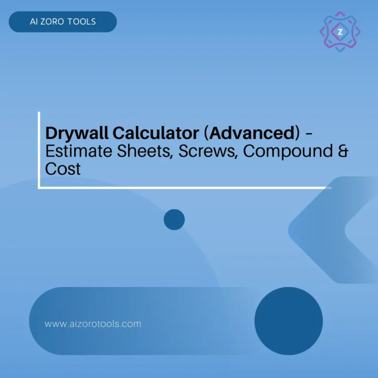 Drywall Calculator