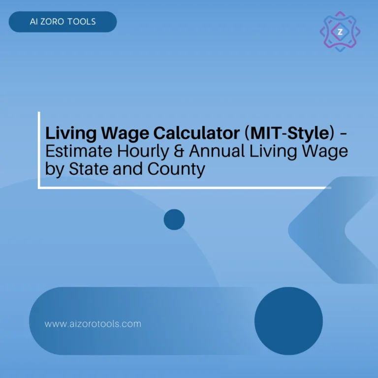 Living Wage Calculator