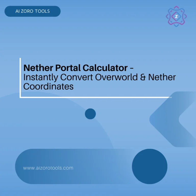 Nether Portal Calculator